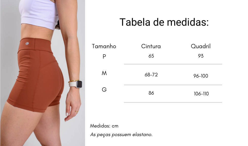 Tabela de medidas 